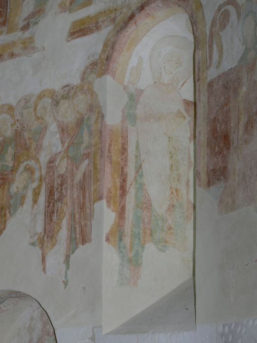 Chapelle Saint-Jean-du-Liget : Peintures monumentales, vue partielle