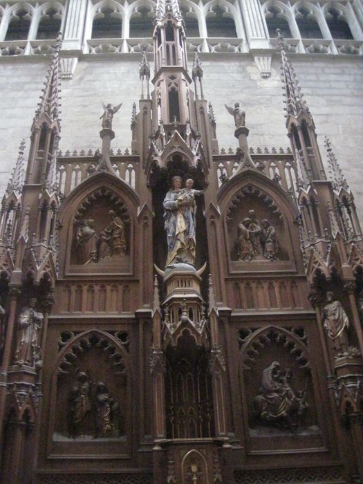 retable monumental de la Vierge, vue partielle