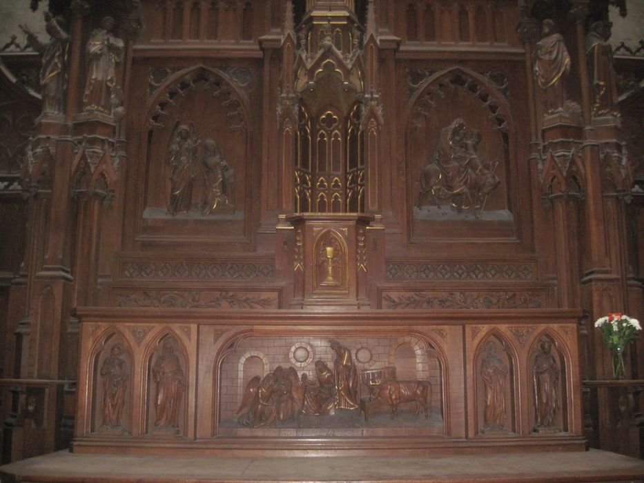 retable monumental de la Vierge, vue partielle