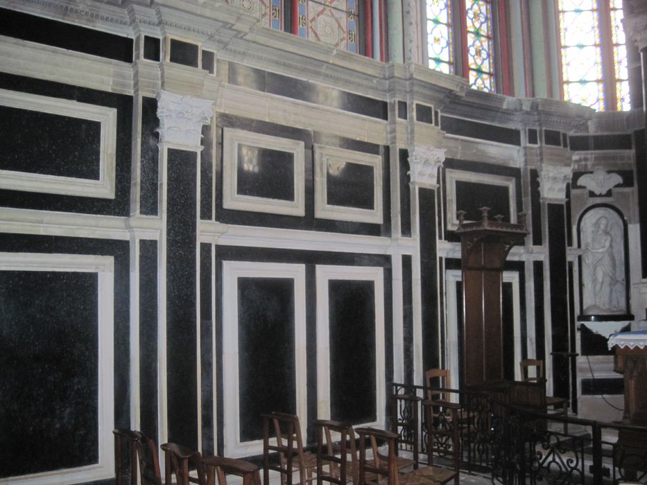 chapelle funéraire du duc de Fronsac, vue partielle des décors