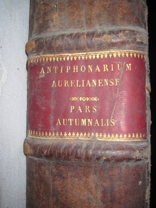 livre liturgique : Antiphonarium aurelianense, illustrissimi ac reverendissimi in Christo Patris D.D. Ludovici-Sextii de Jarente de la Bruyere, episcopi aurelianensis, regii ordinis sancti spiritus commendatoris, & &. jussu auctoritate recens editu. Pars aestiva., tranche