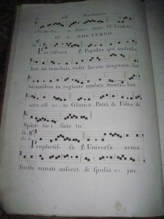 livre liturgique : Proprium de tempore. Die XXV decembris. Nativitas domini notsri Jesu-Christi ad nocturna