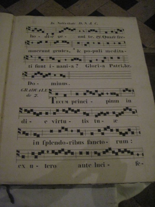 livre liturgique : Festorum annualium tam majorum quam minorum quae per annum celebrantur, missae & vespere, deuxième page