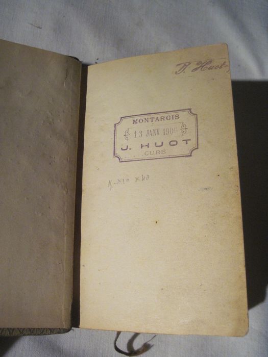 livre liturgique : Horae diurnae breviarii romani ex decreto ss. Concilii tridentini restituti. S. PII V. Pontificis Maximi jussi editi… page de garde