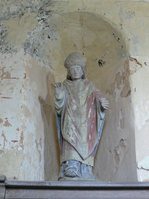 statue : saint évêque bénissant