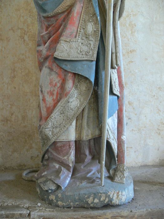 statue : Saint Léger, détail