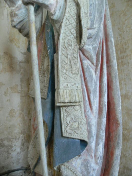 statue : Saint Léger, détail