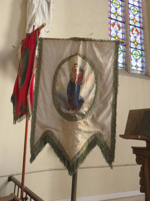 bannière de procession : Vierge à l’Enfant