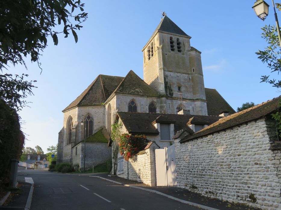 façade latérale nord, vue partielle