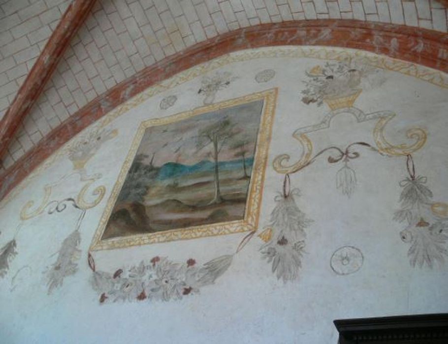 chapelle nord, peinture monumentale