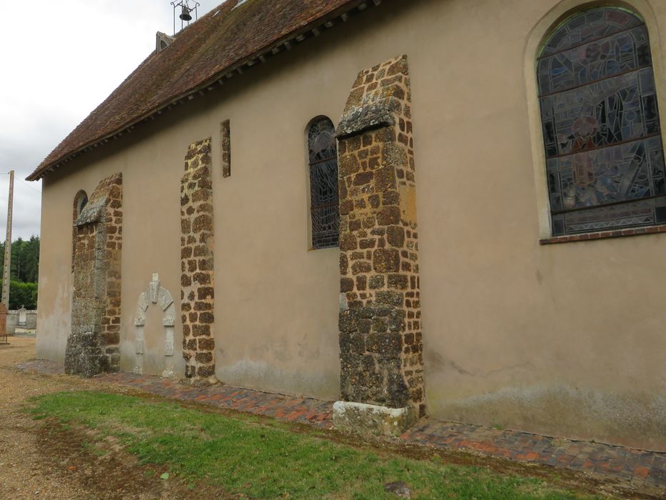 façade latérale sud, vue partielle