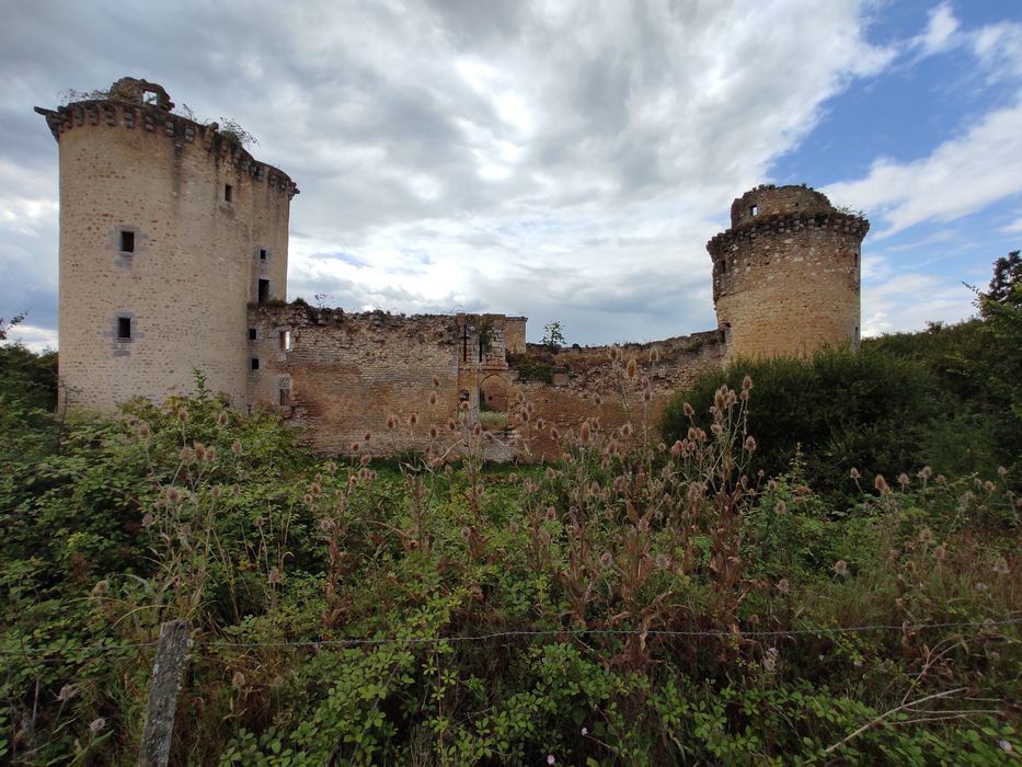 vue générale des ruines depuis l’Est