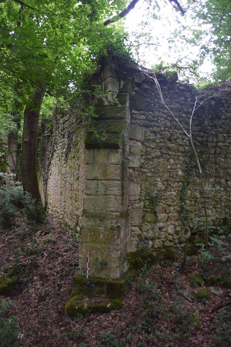 vestige du mur de clôture médiéval