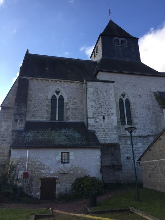 façade latérale nord, vue partielle