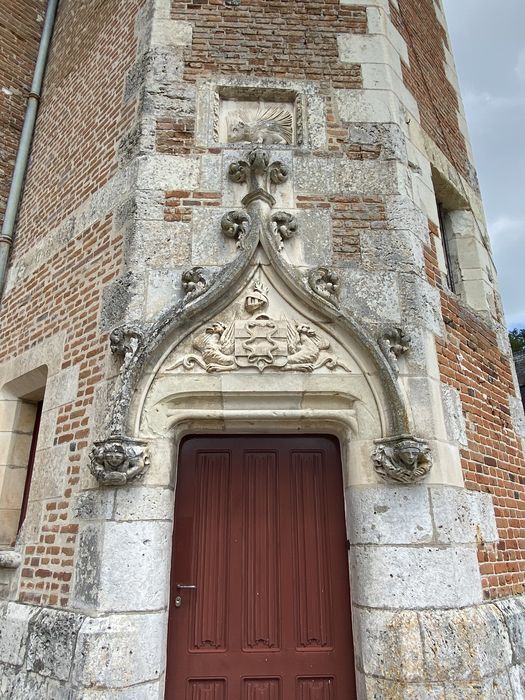 porte d’accès à la tourelle d’escalier