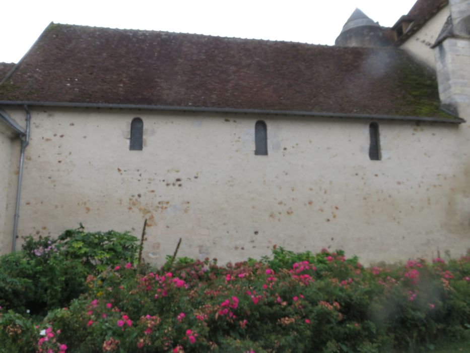 façade latérale nord, vue partielle