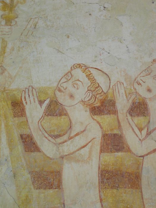 peinture monumentale de la nef, détail du mur sud-est