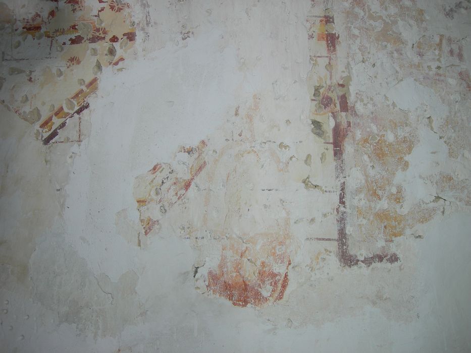 peinture monumentale de la nef, mur sud-est, vue partielle