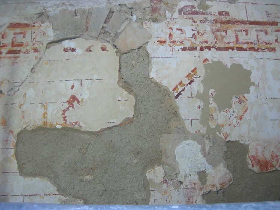 peinture monumentale de la nef, détail du mur sud-est