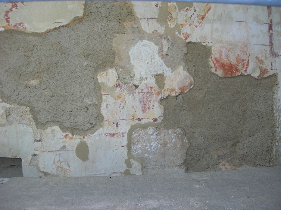 peinture monumentale de la nef, détail du mur sud-est