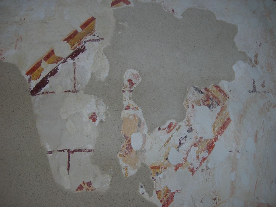 peinture monumentale de la nef, détail du mur sud-est