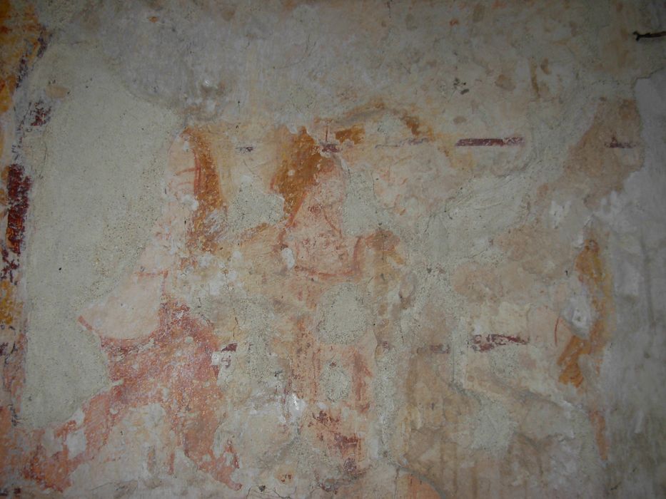 peinture monumentale de la nef, détail du mur sud-est