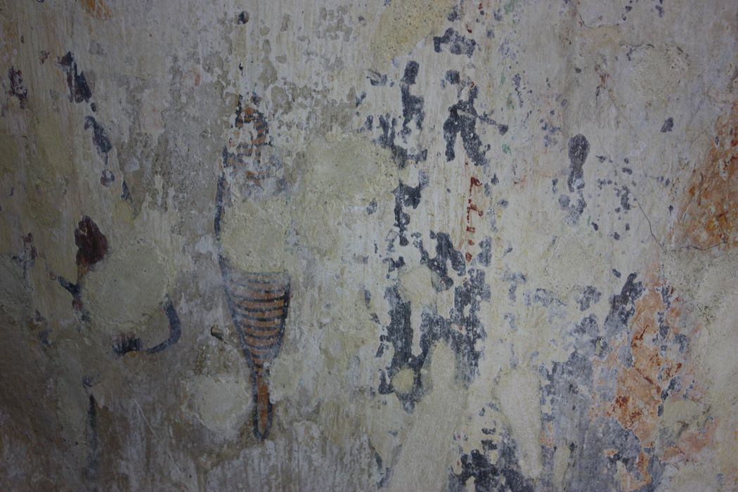 peinture monumentale de la nef, détail du mur sud-est