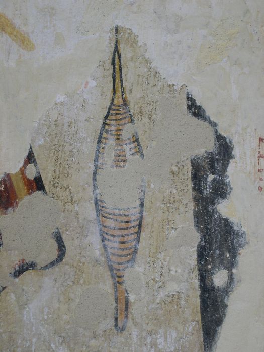 peinture monumentale de la nef, détail du mur sud-est