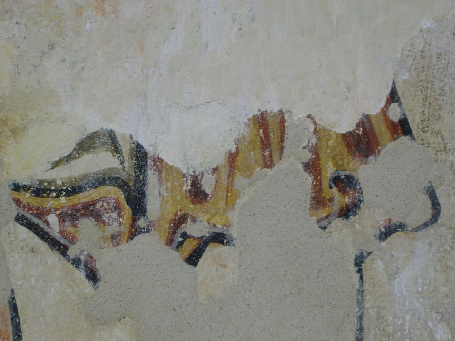 peinture monumentale de la nef, détail du mur sud-est