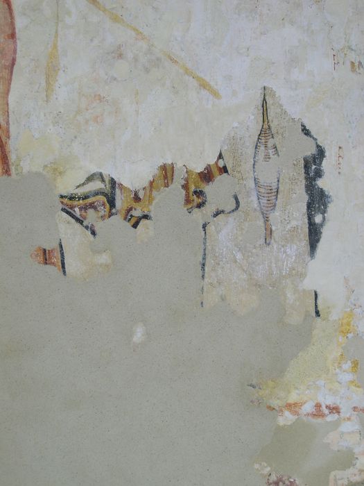 peinture monumentale de la nef, détail du mur sud-est