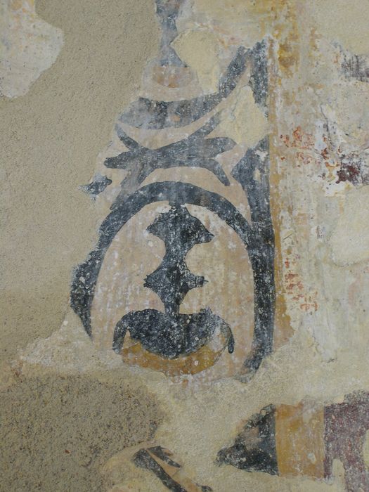 peinture monumentale de la nef, détail du mur sud-est