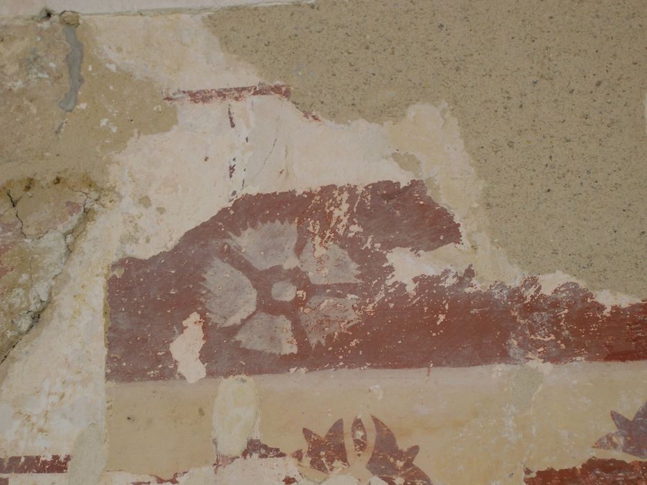 peinture monumentale de la nef, détail du mur sud-est