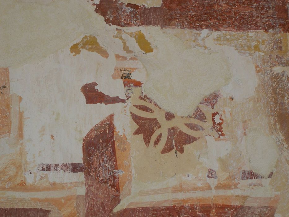 peinture monumentale de la nef, détail du mur sud-est