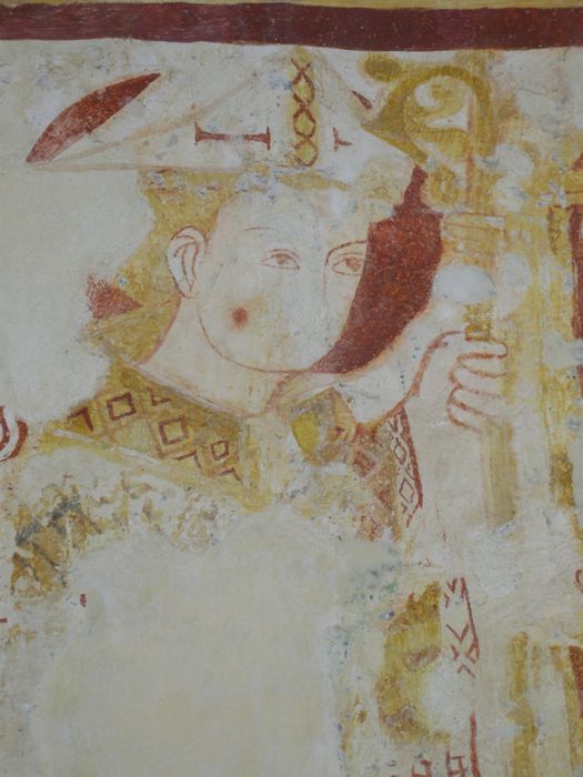 peinture monumentale de la nef, détail du mur sud-est