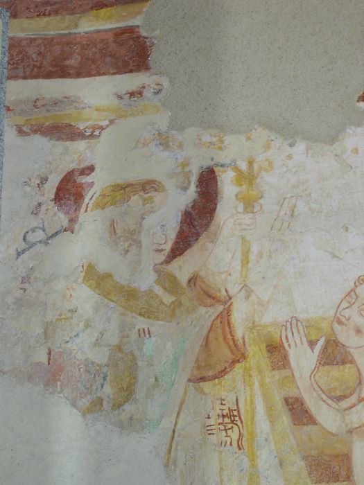 peinture monumentale de la nef, détail du mur sud-est