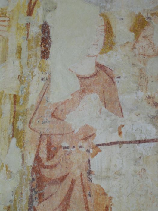 peinture monumentale de la nef, détail du mur sud-est