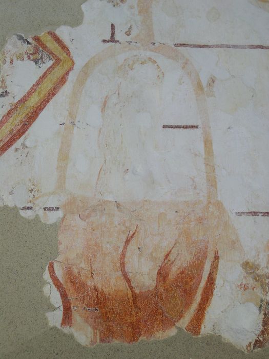 peinture monumentale de la nef, détail du mur sud-est