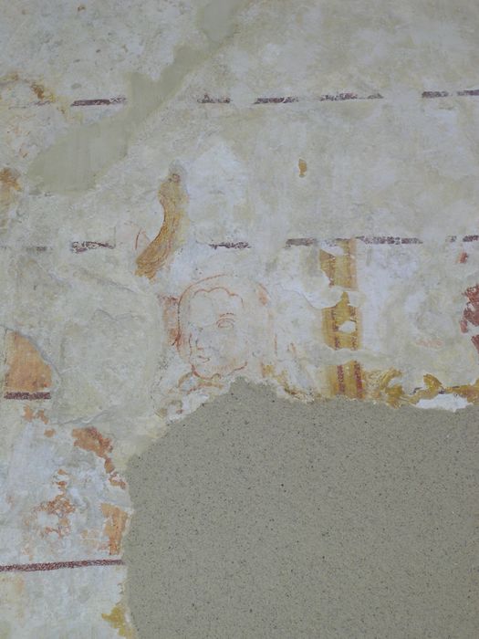 peinture monumentale de la nef, détail du mur sud-est