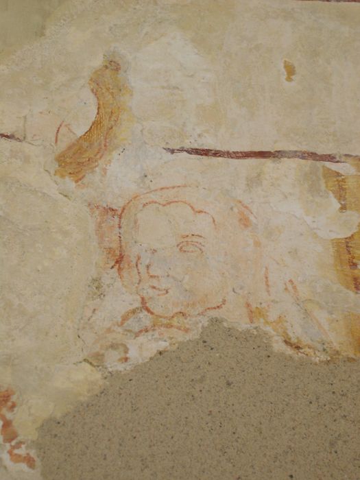 peinture monumentale de la nef, détail du mur sud-est