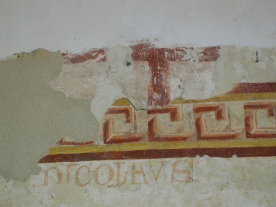peinture monumentale de la nef, détail du mur sud-est