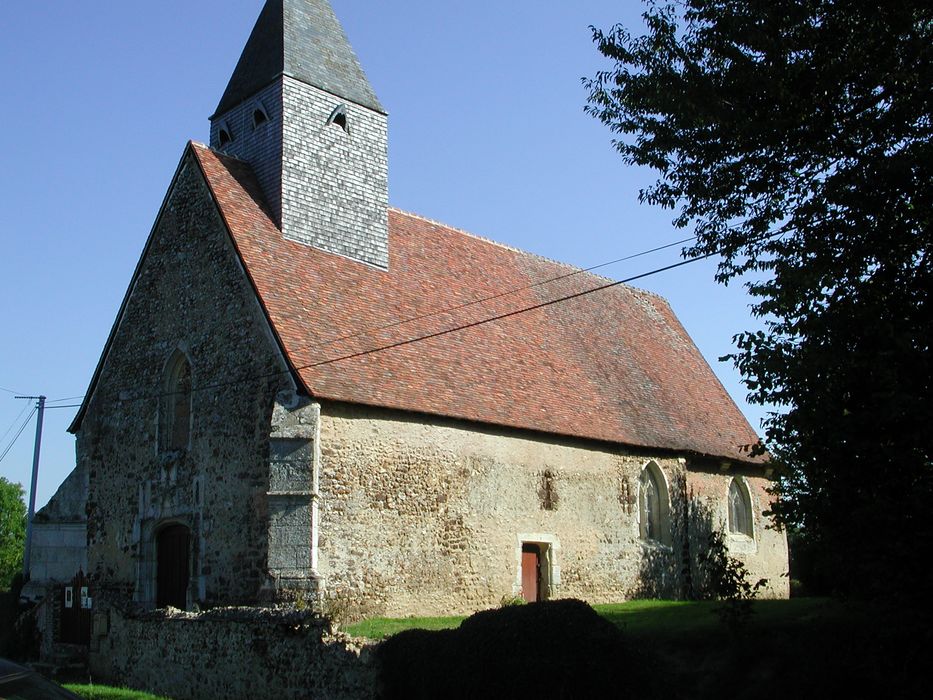 Eglise Notre-Dame de Villevillon : Ensemble sud-ouest, vue générale