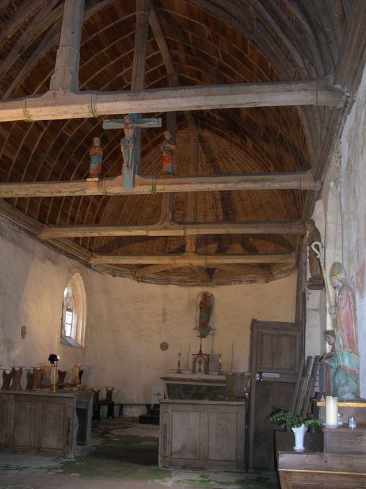 Eglise Notre-Dame de Villevillon : Nef, vue générale