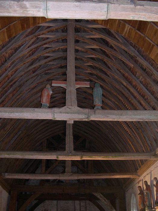 Eglise Notre-Dame de Villevillon : Charpente, vue générale