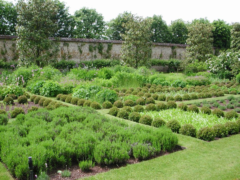 Château : Potager, vue générale