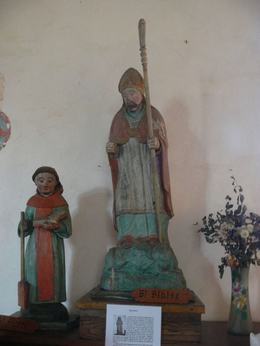 statues : Saint Blaise, saint Fiacre