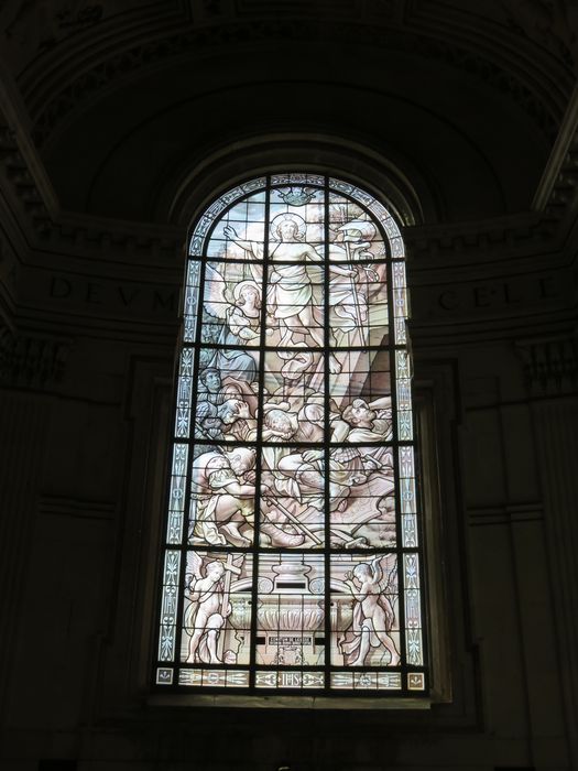 chapelle du château : verrière, Résurrection du Christ (la)