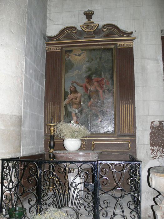 retable, tableau : le Baptême du Christ