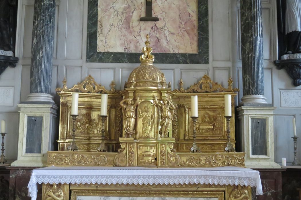 Tabernacle (tabernacle à ailes) : Christ bénissant, scènes de la vie du Christ