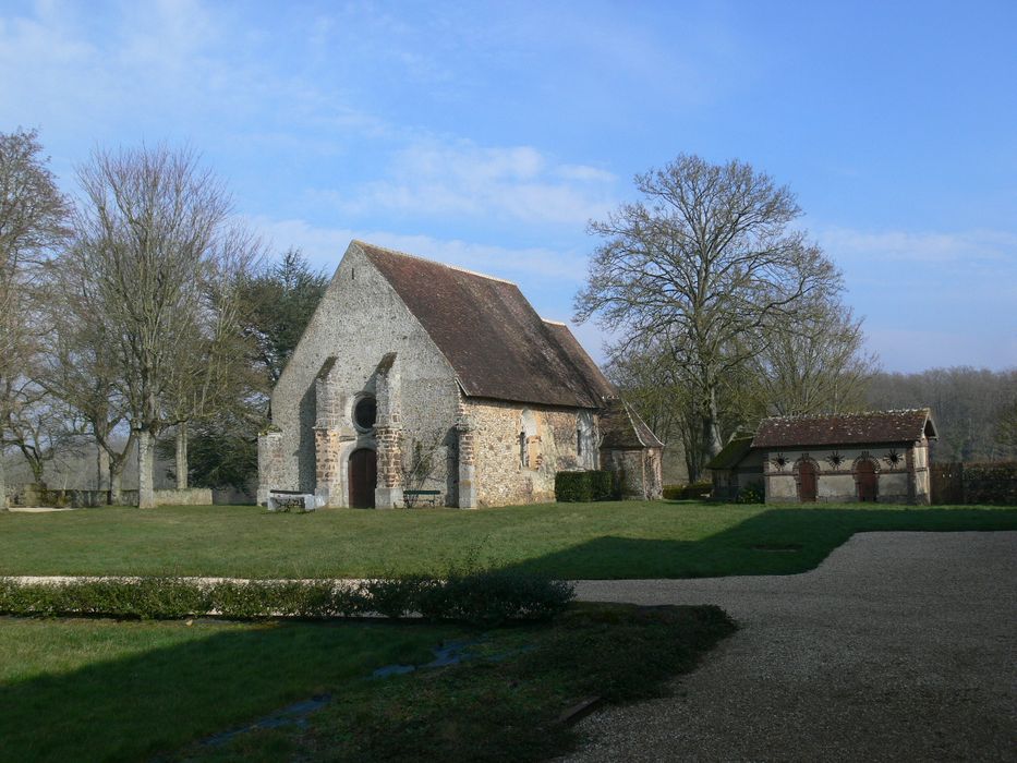 Château de la Gadelière : Chapelle, ensemble sud-ouest, vue générale