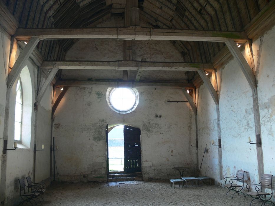 Château de la Gadelière : Chapelle, nef, vue générale